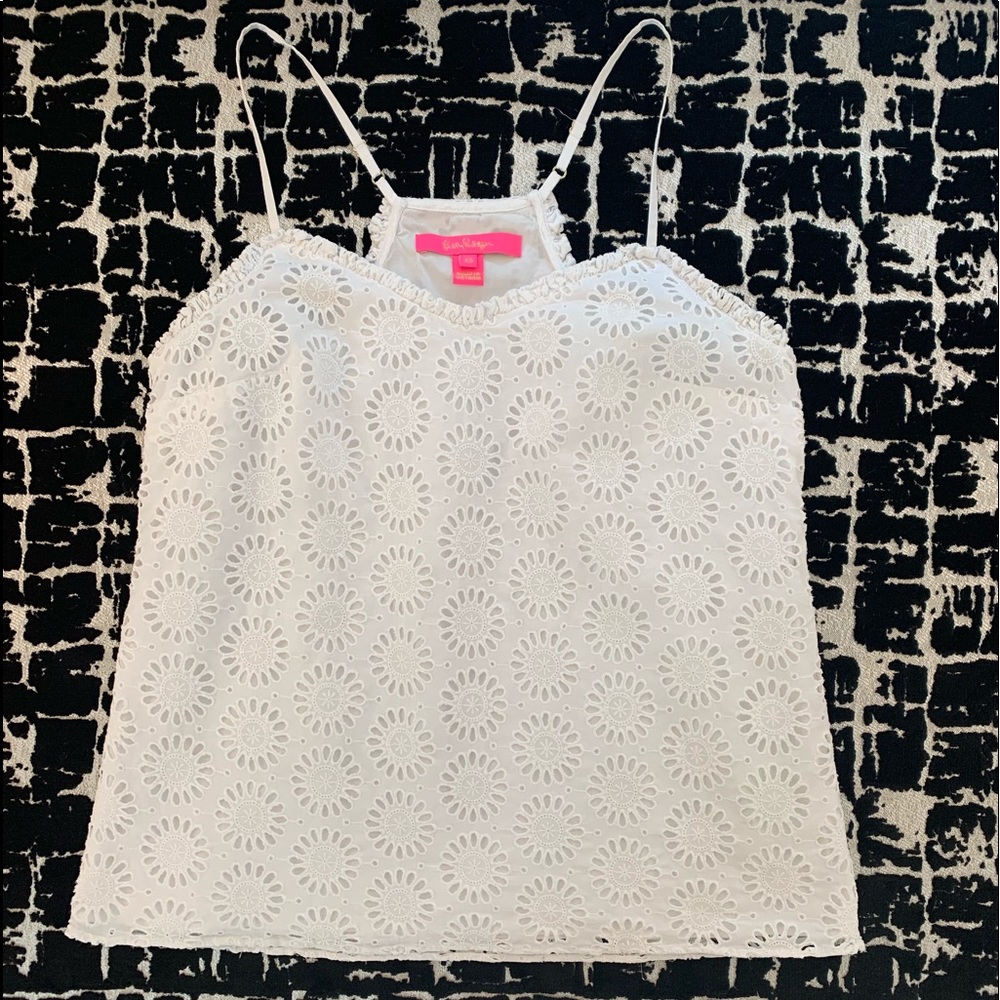 Lilly Pulitzer White Tank Top